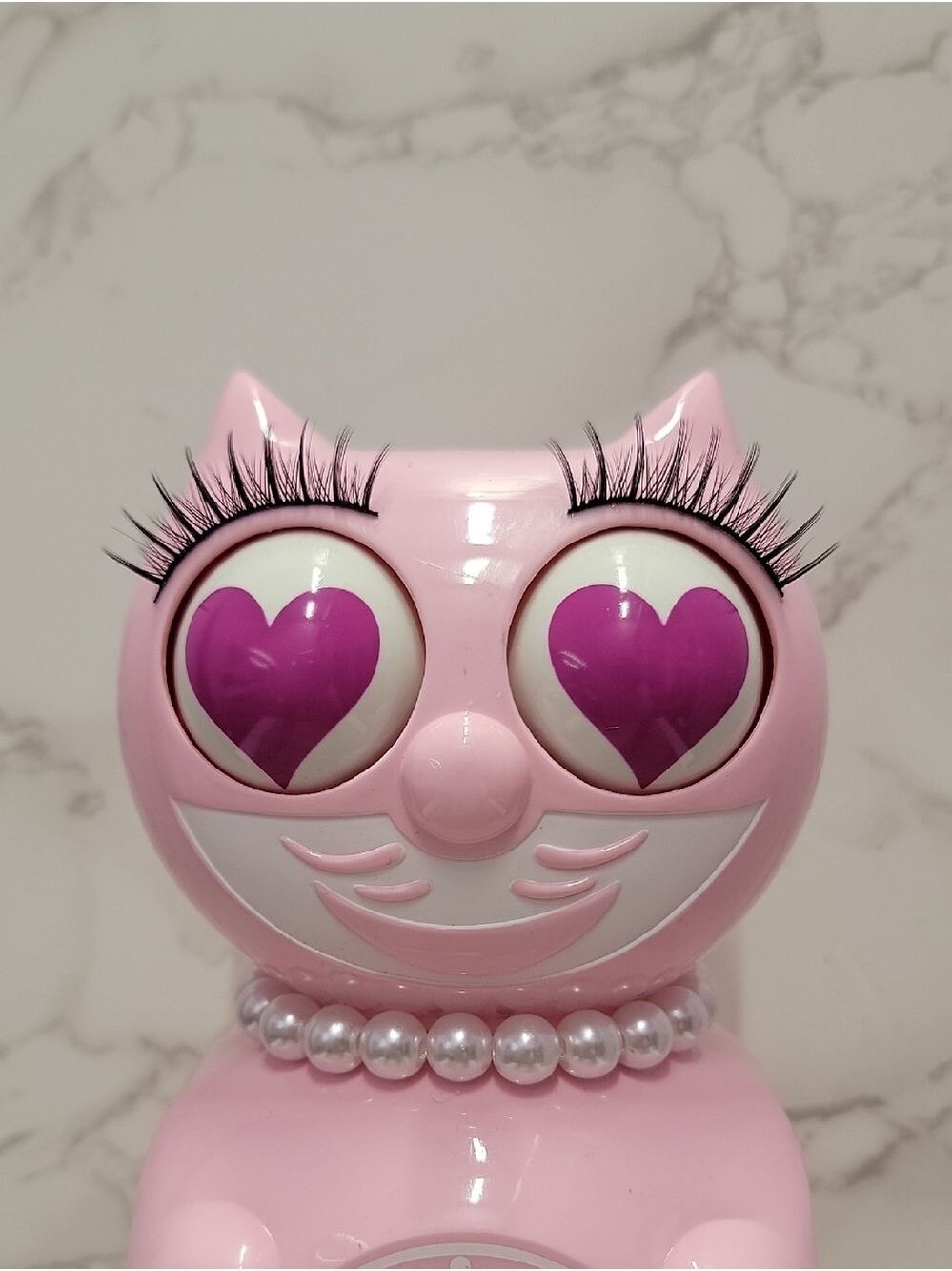 Rare Bubblegum Lady Kit-Cat Klock clock with Magenta Heart eyes Limited Edition - Picture 3 of 9